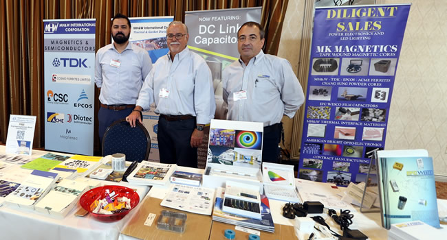 Diligent Sales and MH & W International at the 2024 IEEE LI Power Electronics Symposium